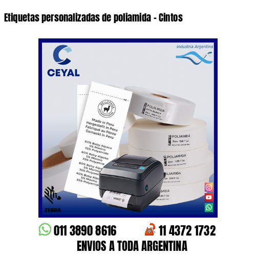 Etiquetas personalizadas de poliamida – Cintos