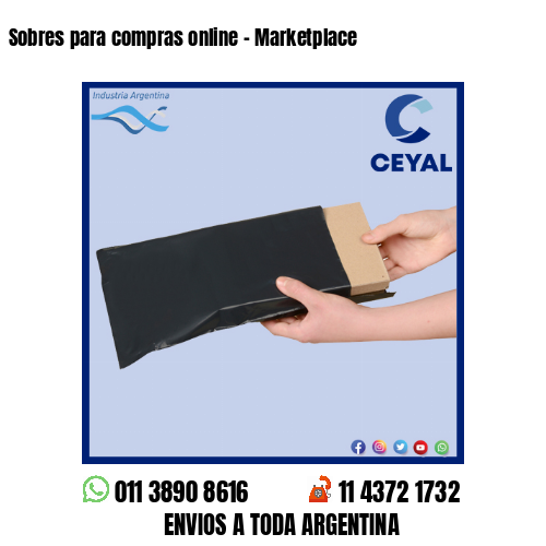 Sobres para compras online – Marketplace