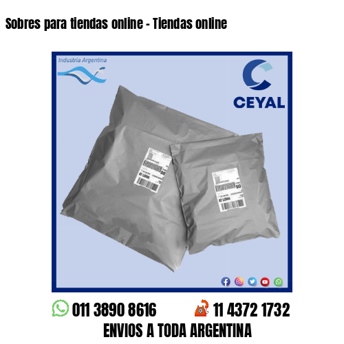 Sobres para tiendas online – Tiendas online