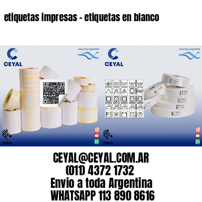 etiquetas impresas – etiquetas en blanco
