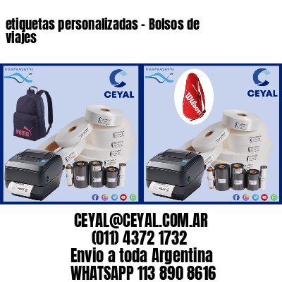 etiquetas personalizadas – Bolsos de viajes
