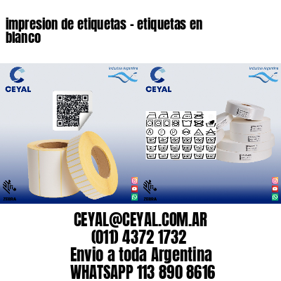 impresion de etiquetas – etiquetas en blanco