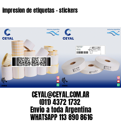 impresion de etiquetas – stickers