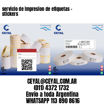 servicio de impresion de etiquetas – stickers