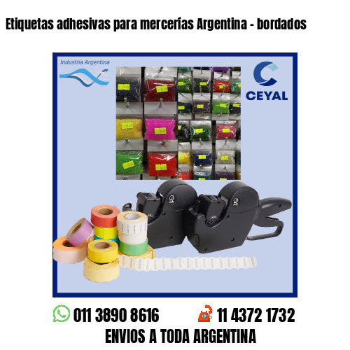 Etiquetas adhesivas para mercerías Argentina – bordados