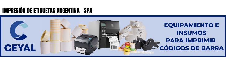 IMPRESIÓN DE ETIQUETAS ARGENTINA - SPA