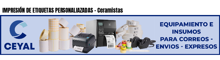 IMPRESIÓN DE ETIQUETAS PERSONALIAZADAS - Ceramistas