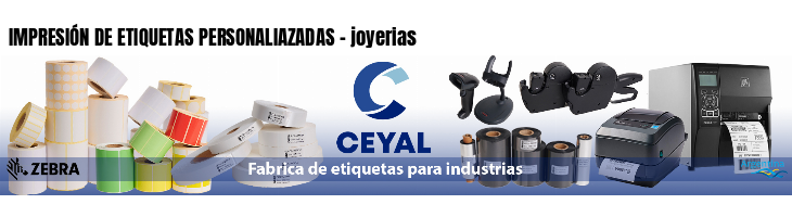 IMPRESIÓN DE ETIQUETAS PERSONALIAZADAS - joyerias
