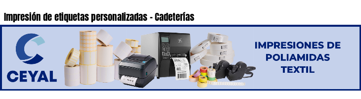 Impresión de etiquetas personalizadas - Cadeterías