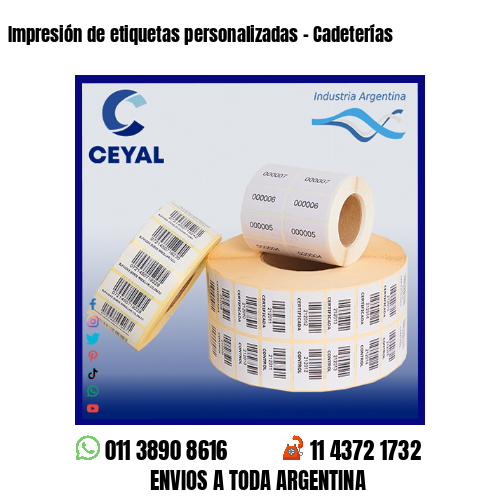 Impresión de etiquetas personalizadas – Cadeterías