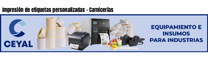 Impresión de etiquetas personalizadas - Carnicerías