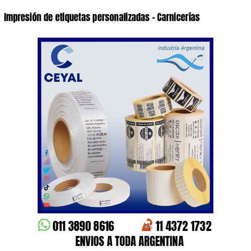 Impresión de etiquetas personalizadas – Carnicerías