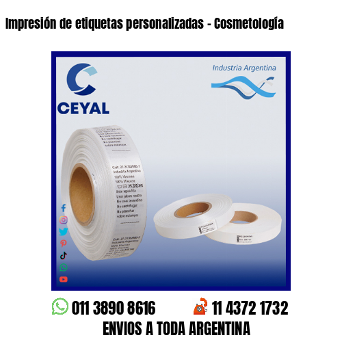 Impresión de etiquetas personalizadas – Cosmetología