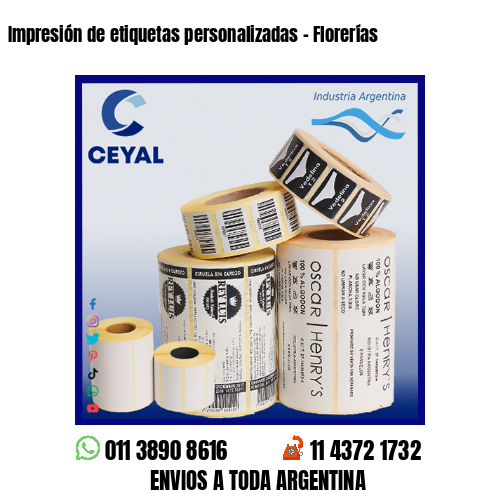 Impresión de etiquetas personalizadas – Florerías