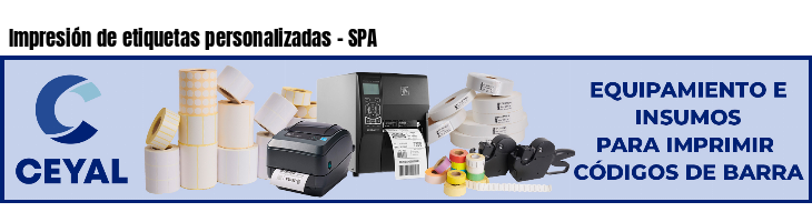 Impresión de etiquetas personalizadas - SPA