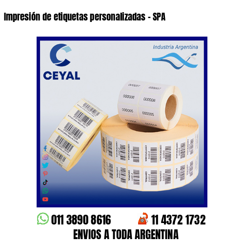 Impresión de etiquetas personalizadas – SPA