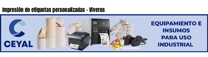 Impresión de etiquetas personalizadas - Viveros