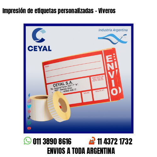 Impresión de etiquetas personalizadas – Viveros