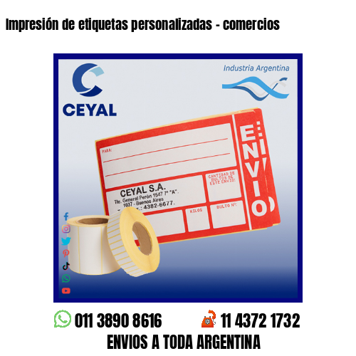Impresión de etiquetas personalizadas – comercios