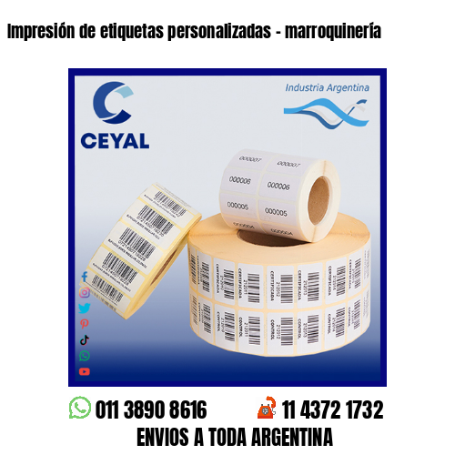 Impresión de etiquetas personalizadas – marroquinería