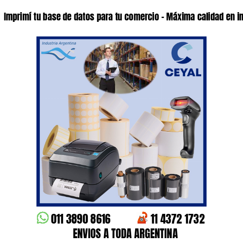 Imprimí tu base de datos para tu comercio – Máxima calidad en impresión!