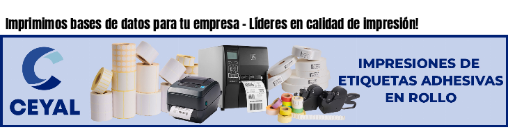 Imprimimos bases de datos para tu empresa - Líderes en calidad de impresión!