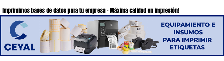 Imprimimos bases de datos para tu empresa - Máxima calidad en impresión!