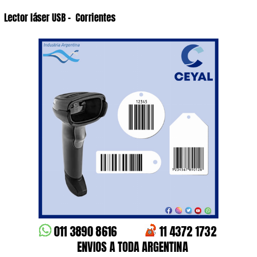Lector láser USB –  Corrientes