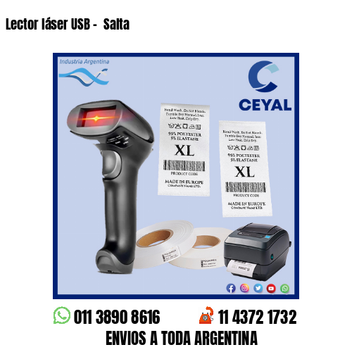 Lector láser USB –  Salta