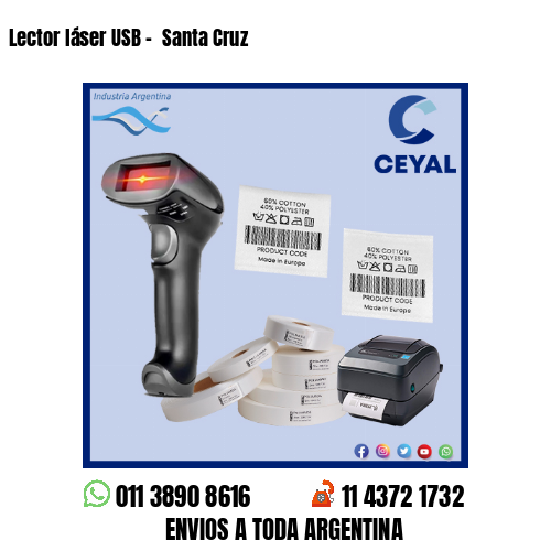 Lector láser USB –  Santa Cruz