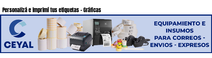 Personalizá e imprimí tus etiquetas - Gráficas