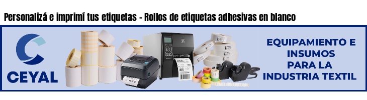 Personalizá e imprimí tus etiquetas - Rollos de etiquetas adhesivas en blanco