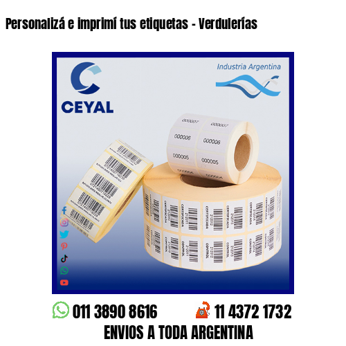 Personalizá e imprimí tus etiquetas – Verdulerías