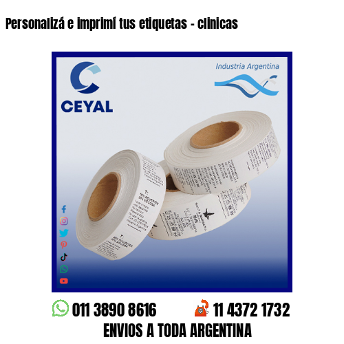 Personalizá e imprimí tus etiquetas – clinicas