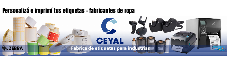 Personalizá e imprimí tus etiquetas - fabricantes de ropa
