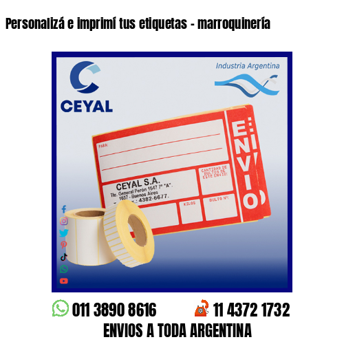 Personalizá e imprimí tus etiquetas – marroquinería