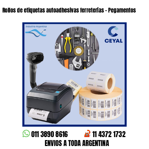 Rollos de etiquetas autoadhesivas ferreterías – Pegamentos