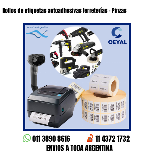 Rollos de etiquetas autoadhesivas ferreterías – Pinzas