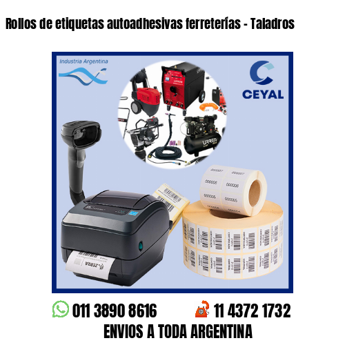 Rollos de etiquetas autoadhesivas ferreterías – Taladros