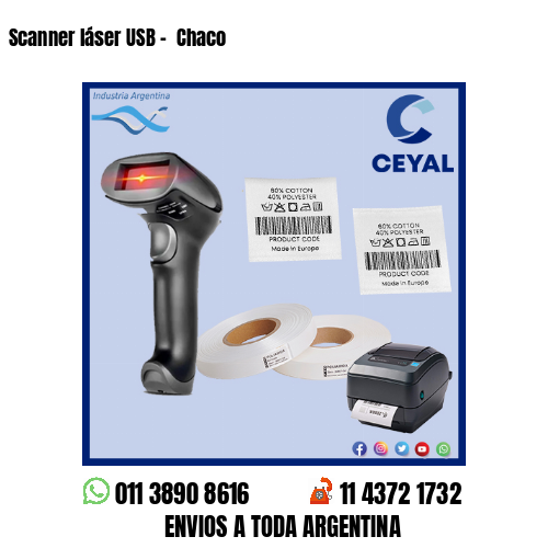 Scanner láser USB –  Chaco