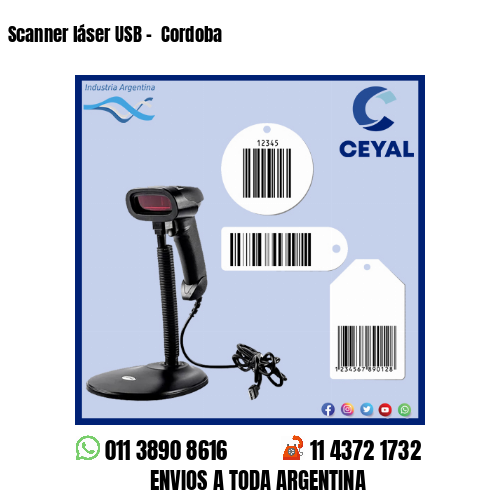 Scanner láser USB –  Cordoba