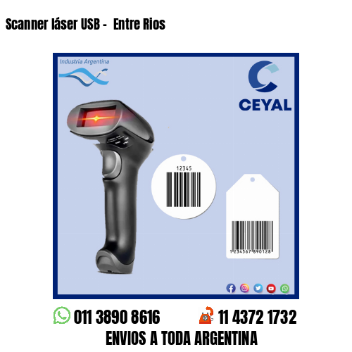Scanner láser USB –  Entre Rios