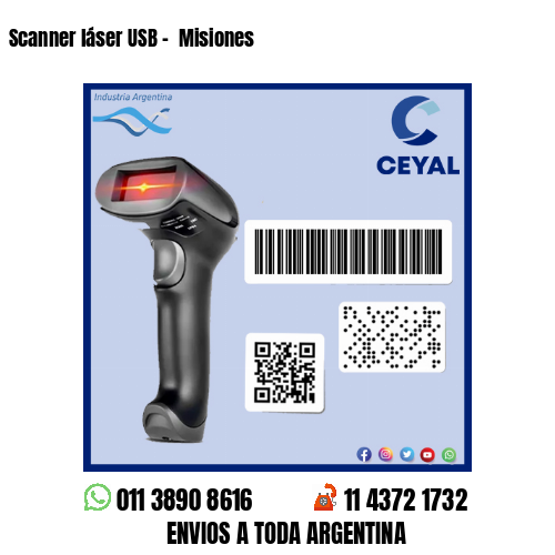 Scanner láser USB –  Misiones