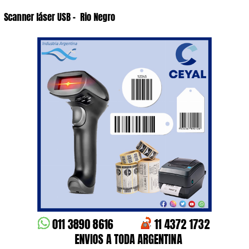 Scanner láser USB –  Rio Negro