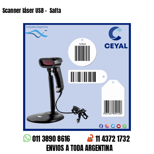Scanner láser USB –  Salta