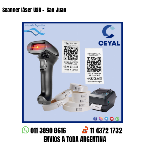 Scanner láser USB –  San Juan