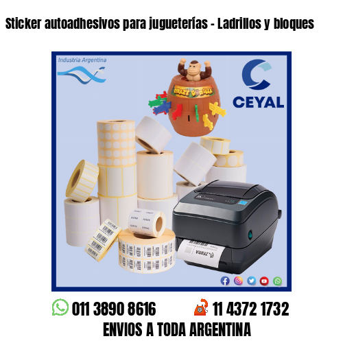 Sticker autoadhesivos para jugueterías – Ladrillos y bloques