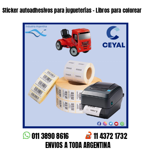 Sticker autoadhesivos para jugueterías – Libros para colorear