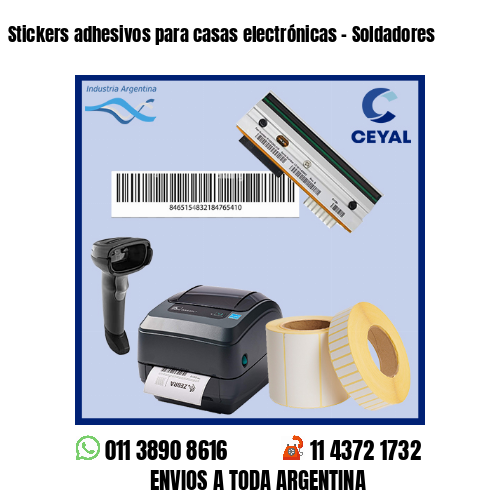 Stickers adhesivos para casas electrónicas – Soldadores