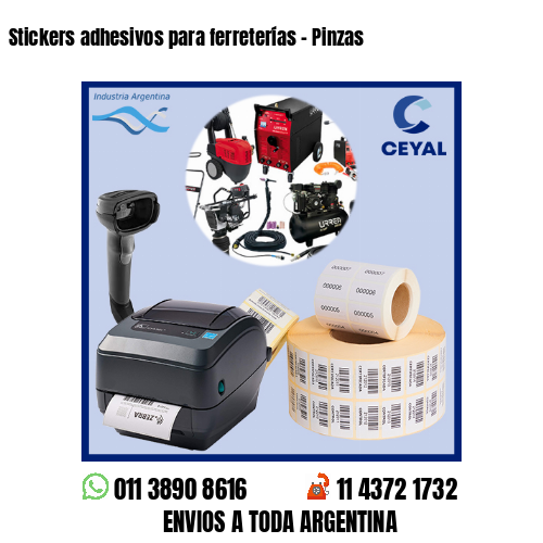 Stickers adhesivos para ferreterías – Pinzas